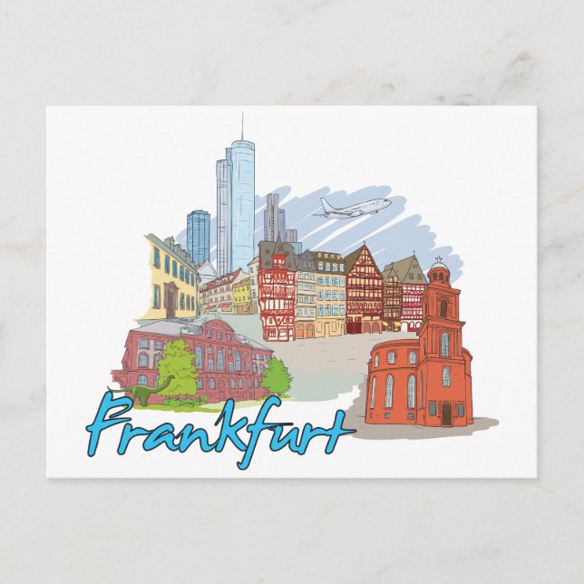 Carte Postale Francfort Allemagne (Devant)