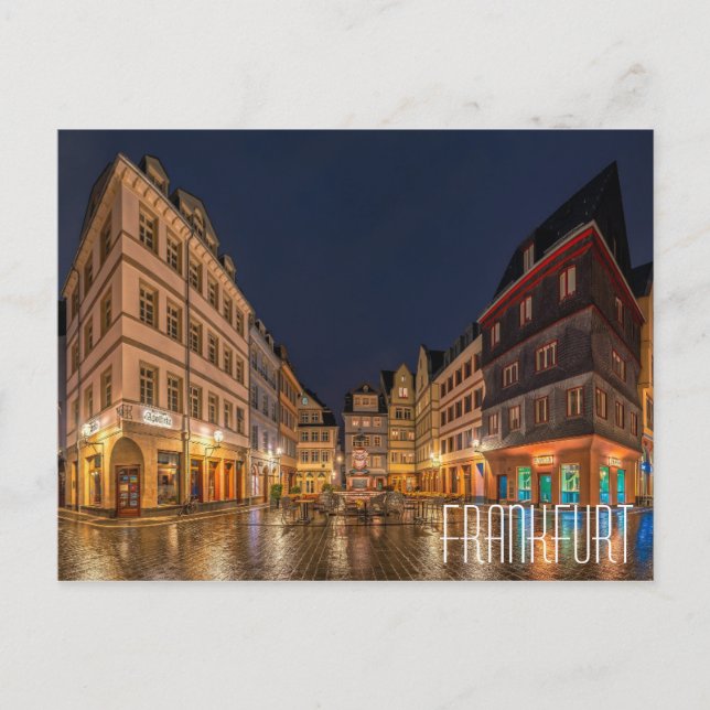 Carte Postale FRANCFORT ALLEMAGNE belle ville carré (Devant)