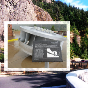 Carte Postale Francis Turbine Wheel, barrage de la gorge de flam