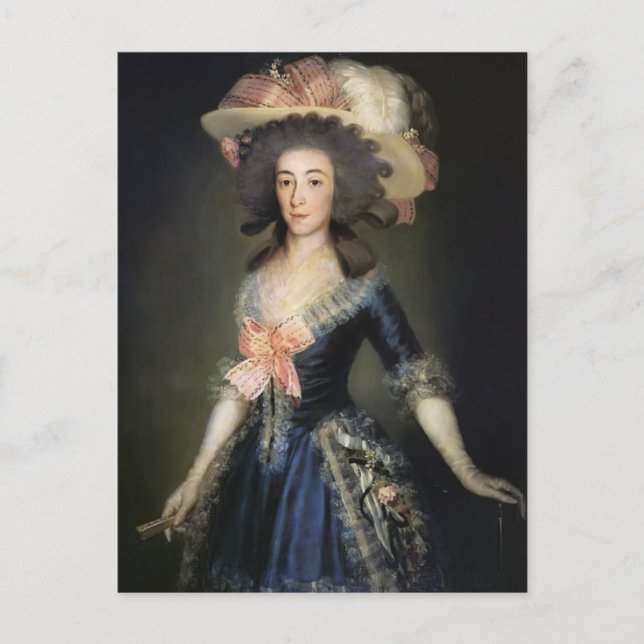 Carte Postale Francisco Goya- Duchesse Comtesse de Benavente (Devant)