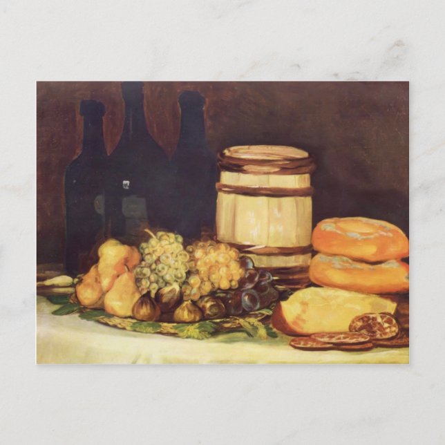 Carte Postale Francisco Goya - Fruits de la vie, bouteilles, pai (Devant)