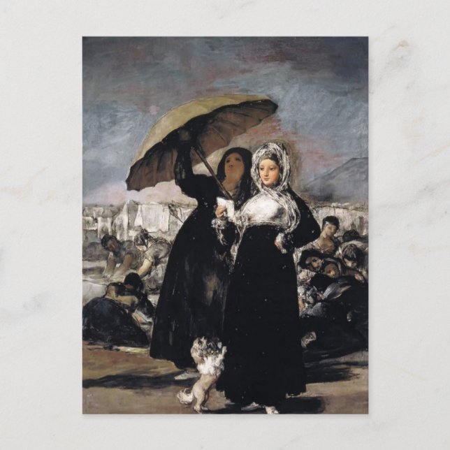 Carte Postale Francisco Goya- Jeune Femme avec une Lettre (Devant)