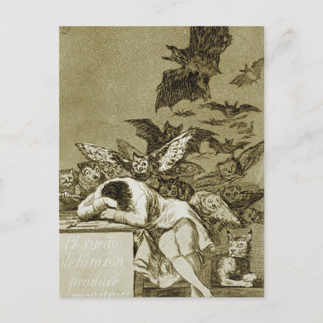 Carte Postale Francisco Goya - Le Sommeil (Devant)