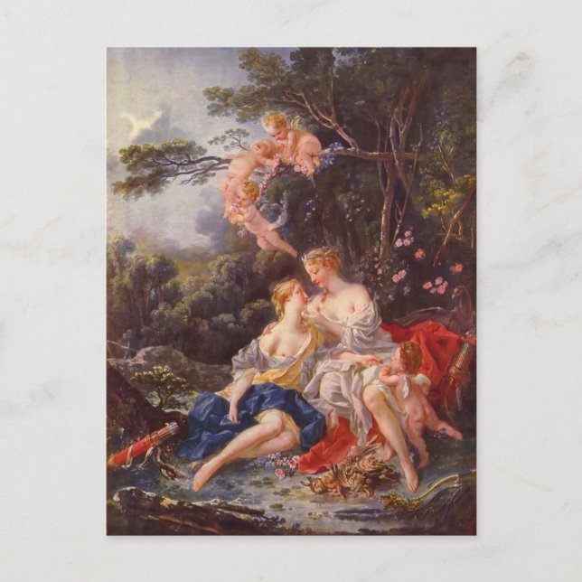 Carte Postale Francois Boucher - Jupiter et Callisto (Devant)