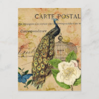 franical camellia birdcage vintage peacock