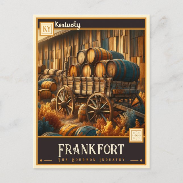 Carte Postale Frankfort, Kentucky | VINTAGE (Devant)