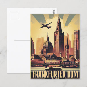 Carte Postale Frankfurter dom am main Frankfurt Cathedra
