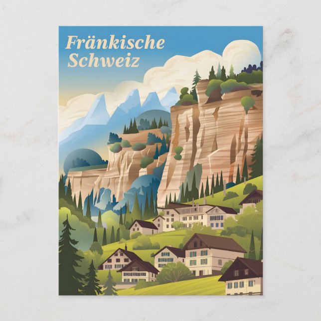 Carte Postale Fränkische Schweiz Suisse franconienne (Devant)