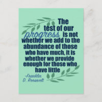 Franklin D. Roosevelt Citation Inspirational Progr