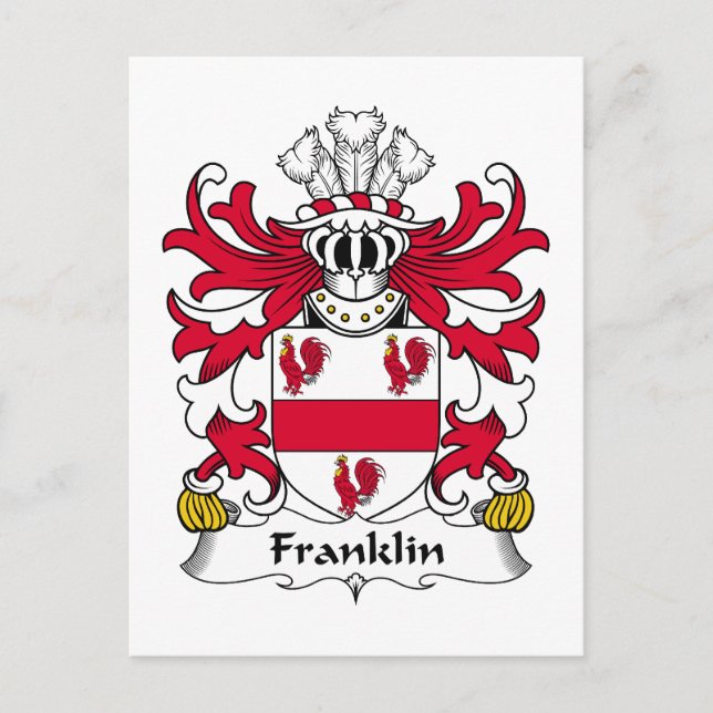 Carte Postale Franklin Family Crest (Devant)