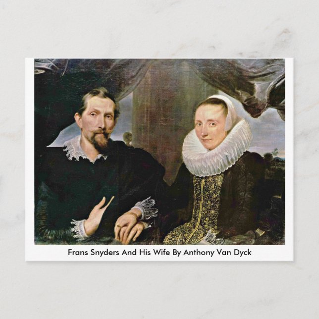 Carte Postale Frans Snyders Et Sa Femme Par Anthony Van Dyck (Devant)