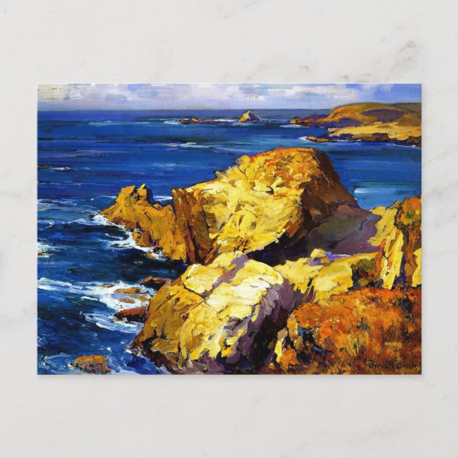 Carte Postale Franz Bischoff - Rochers le long de la côte (Devant)
