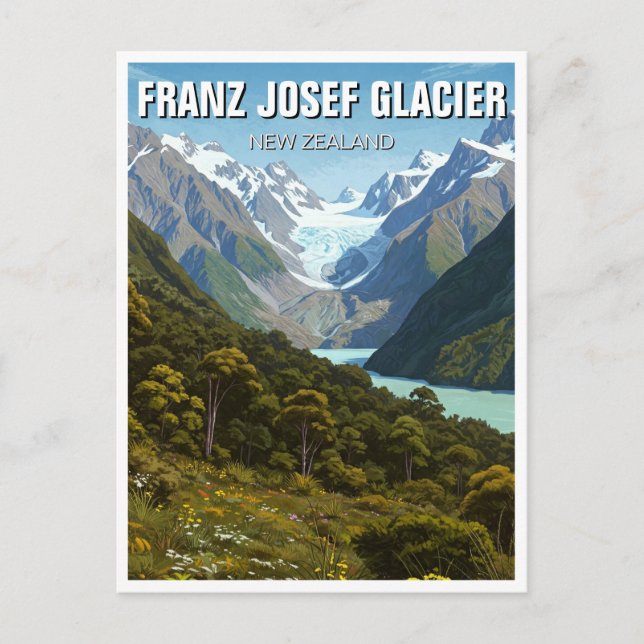 Carte Postale Franz Josef Glacier Nouvelle-Zélande Voyage (Devant)