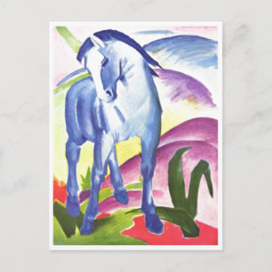 Carte Postale Franz Marc - Cheval bleu I 1911 Équidé Équestre