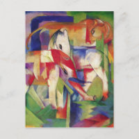 Franz Marc - Eléphant, Cheval, Bovins, Hiver