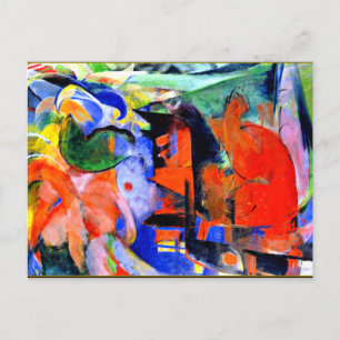 Carte Postale Franz Marc - Formulaires Abstraits II