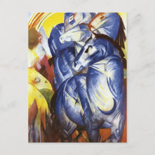 Carte Postale Franz Marc- La Tour des Chevaux Bleus