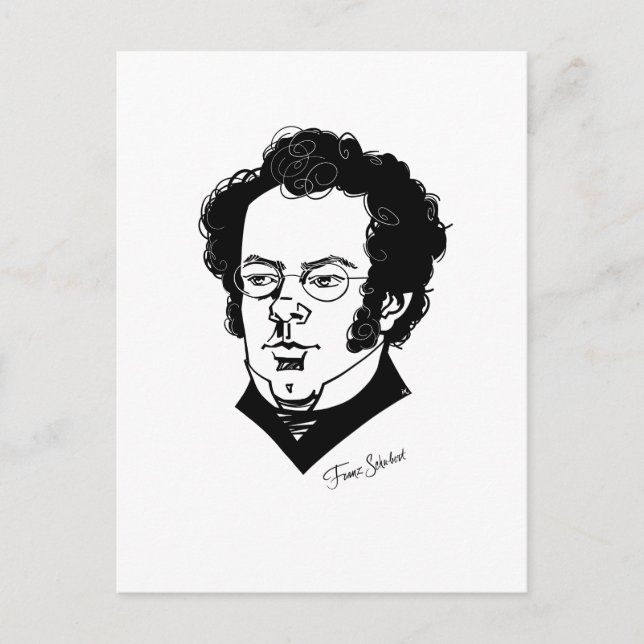 Carte Postale Franz Schubert (Devant)