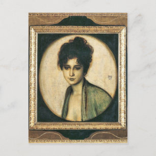 Carte Postale Franz von Stuck - Portrait de Mme Feez