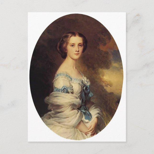 Carte Postale Franz Winterhalter - Melanie de Bussiere (Devant)