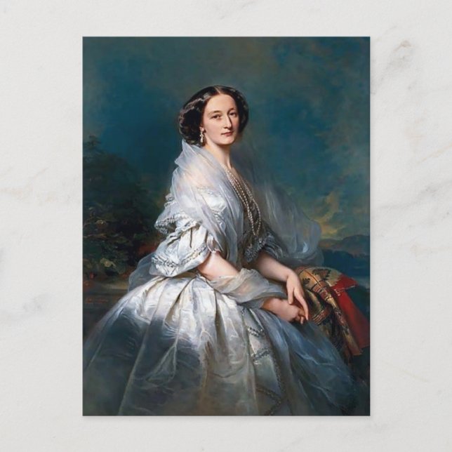 Carte Postale Franz Winterhalter - Portrait d'Eliza Franciszka (Devant)