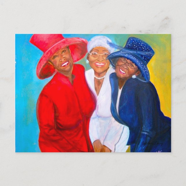 Carte Postale Frapper un pot (Devant)