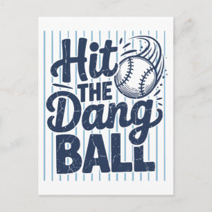 Carte Postale Frappez donc cette balle T-shirt drôle Cadeau d'en