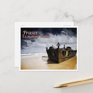 Carte Postale Fraser - S.S.Maheno Wrack - Australie -