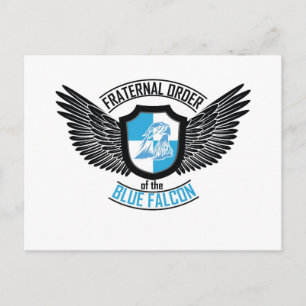 Carte Postale Fraternal Order of The Blue Falcon, Blue Falcon