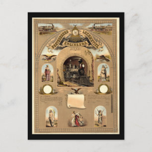 Carte Postale Fraternité des ingénieurs de locomotives