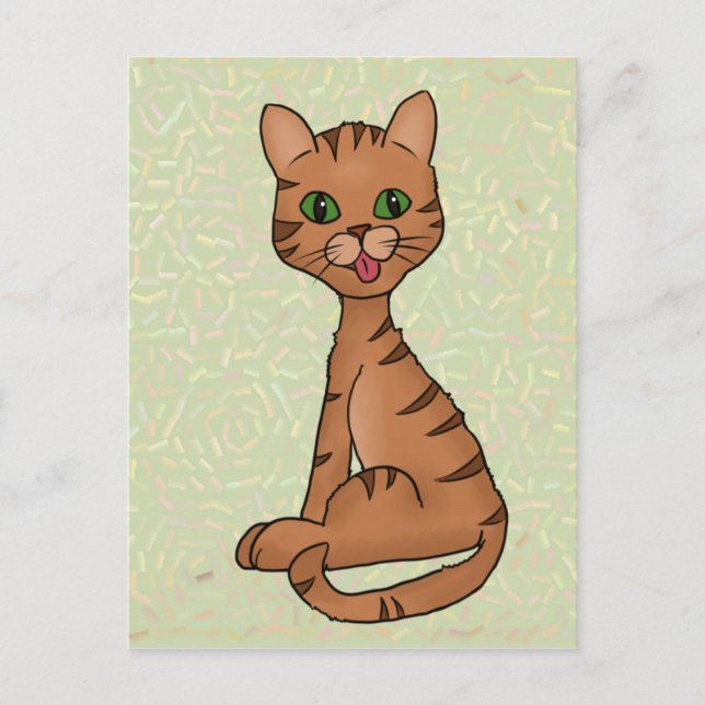 Carte Postale freche Katze (Devant)