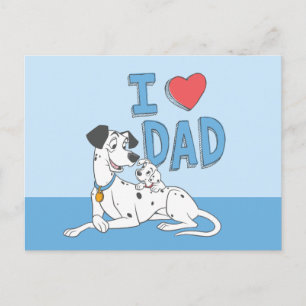 Carte Postale Freckles & Pongo - I Love Papa