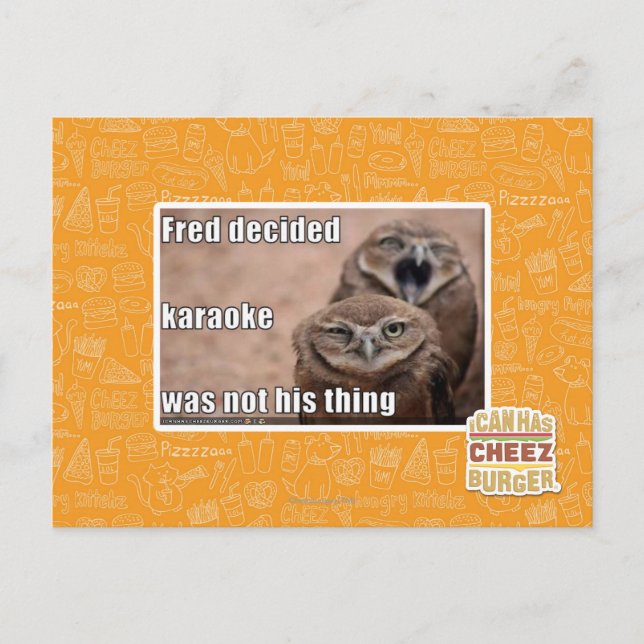 Carte Postale Fred a décidé (Devant)