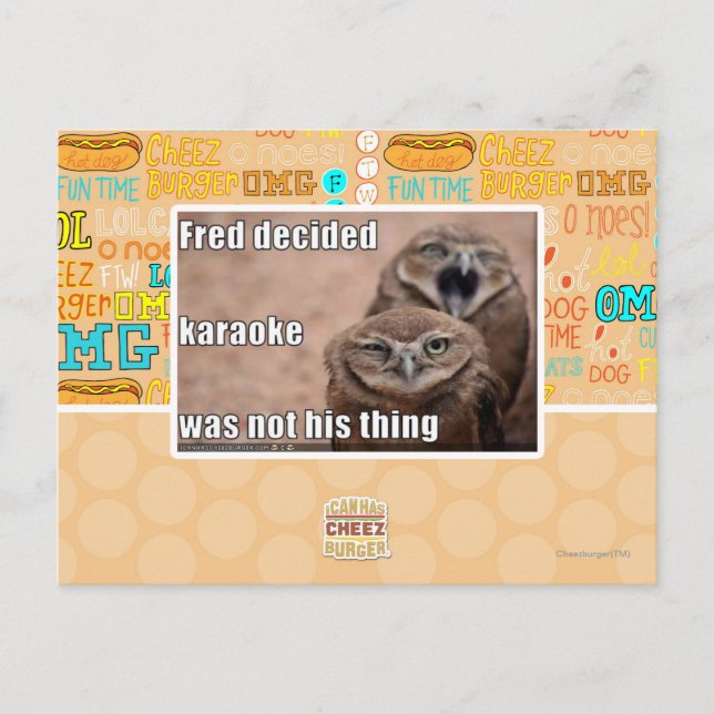Carte Postale Fred décide (Devant)