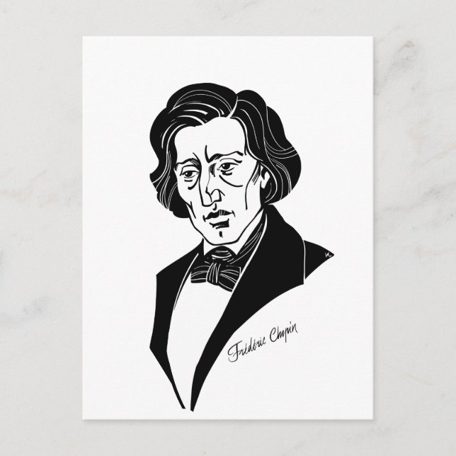 Carte Postale Frederic Chopin (Devant)
