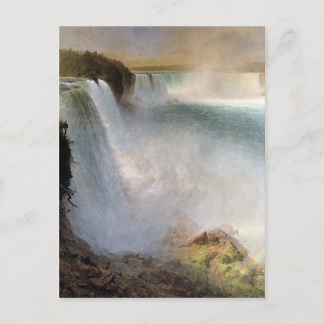Carte Postale Frederic Edwin Church - Niagara Falls from the Ame (Devant)