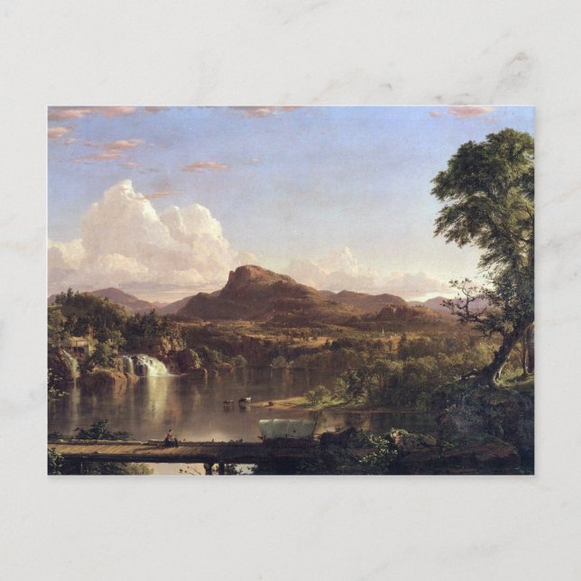 Carte Postale Frederic Edwin Church - scène de la Nouvelle-Angle (Devant)