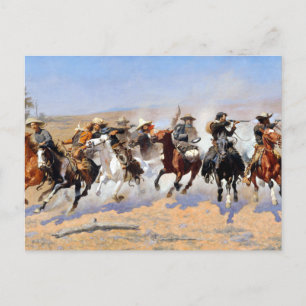 Carte Postale Frederic Remington Dash pour le bois