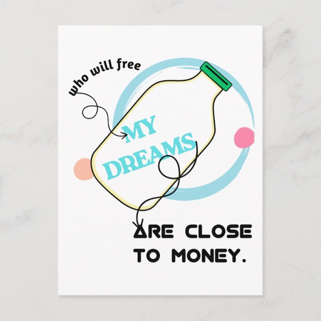 Carte Postale Free my dreams  (Devant)