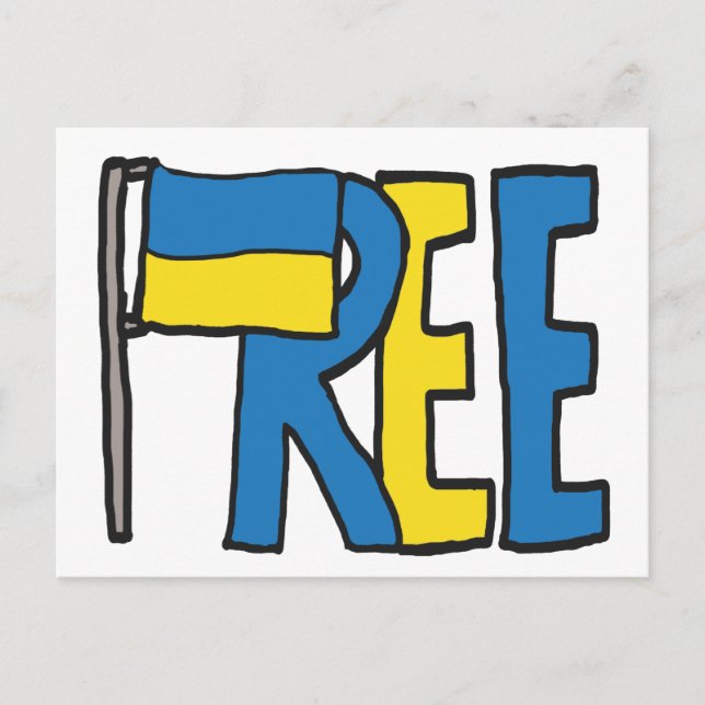 Carte Postale Free Ukraine (Devant)