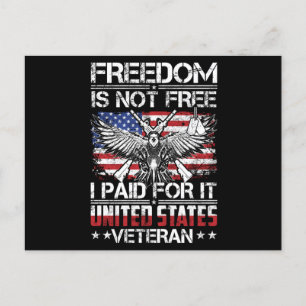 Carte Postale Freedom Isnt Vétérinaire Libre - Aigle Américain