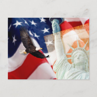 Carte postale Freedom U pour les patriotes américa