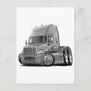 Carte Postale Freightliner Cascadia Silver Truck