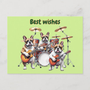 Carte Postale French Bulldog groupe musical Französische Bulldog
