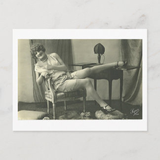 Carte Postale French Flirt - Vintage Pinup Girl