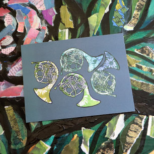 Carte Postale French Horns Daisy Classe de groupe