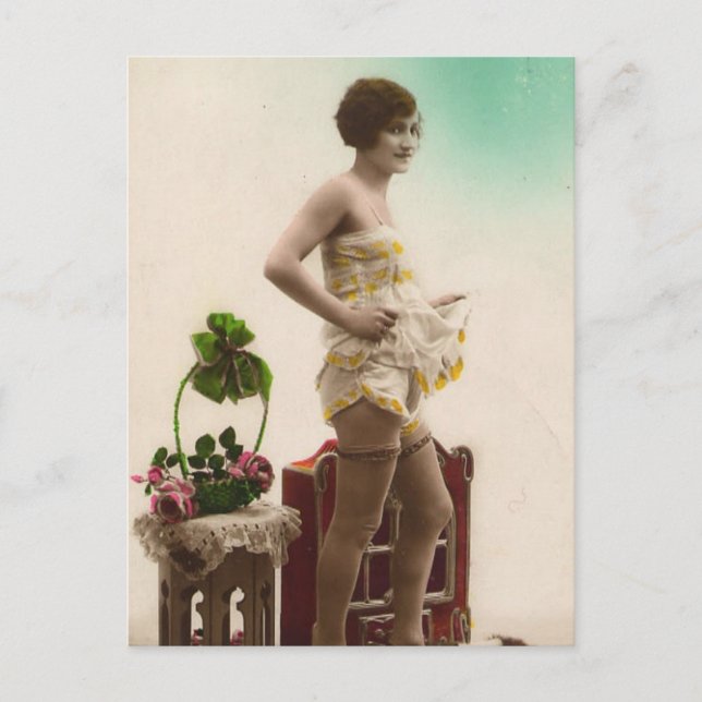 Carte Postale French Risqué photo Vintage (Devant)