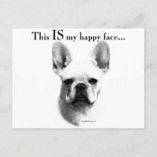 Carte Postale Frenchie Happy Face