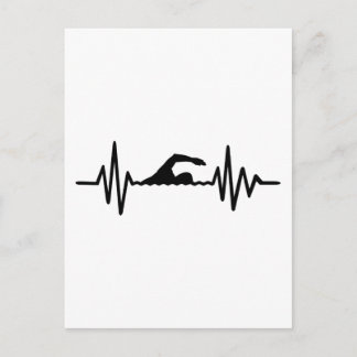 Carte Postale Fréquence de nage