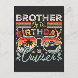 Carte Postale Frère du bateau de vacances d'anniversaire